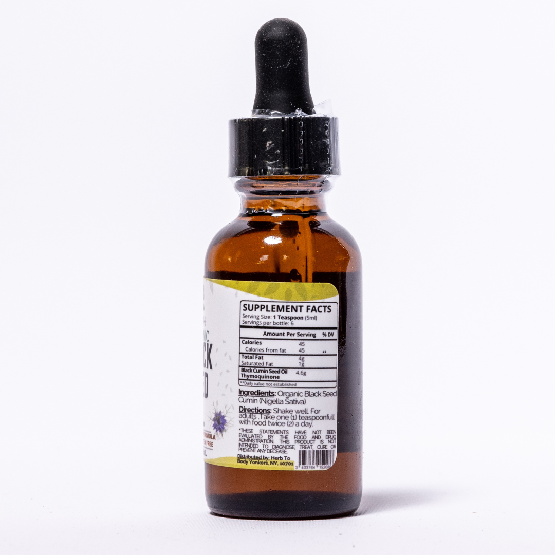 Organic Black Seed Oil: 8oz