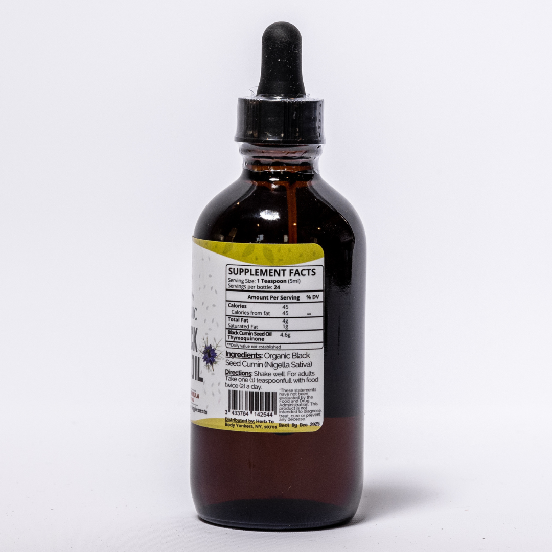Organic Black Seed Oil: 8oz