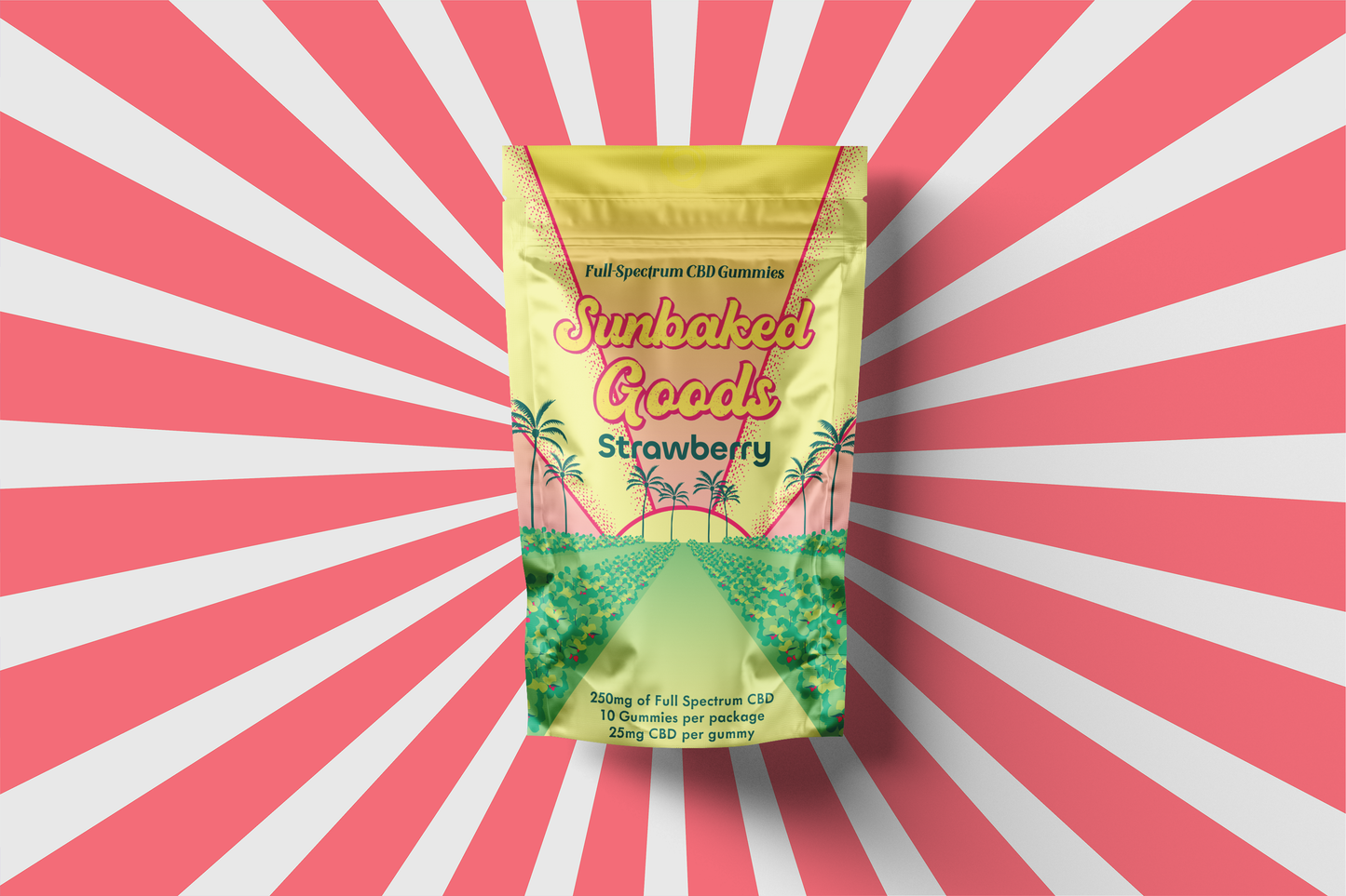 Sunbaked Goods/ CBD Gummies/ Pineapple & Strawberry 2ct