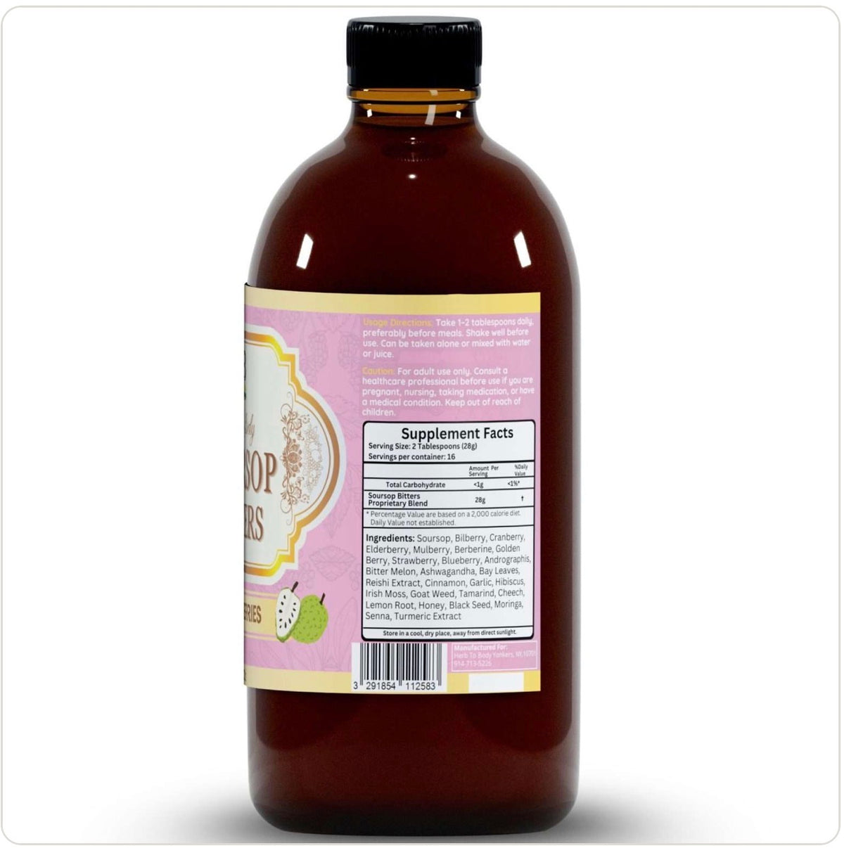 Soursop Living Bitters Mixed Berries