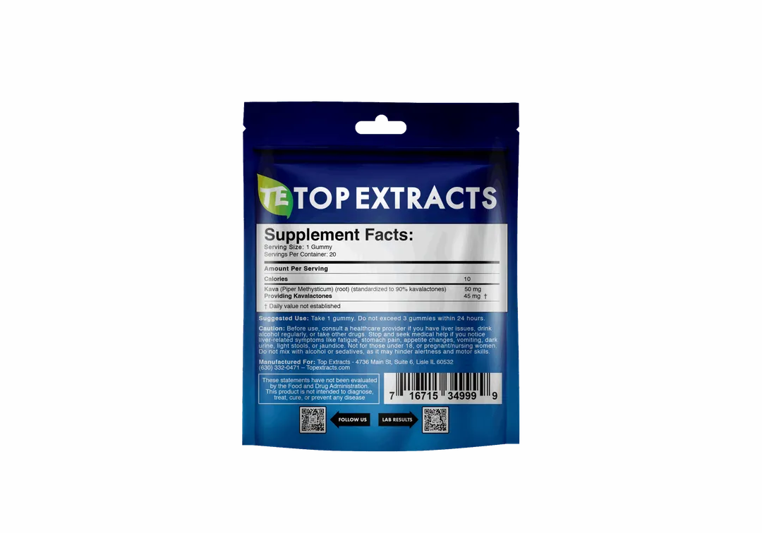 Kava Kava-Infused Gummies (Mojito)