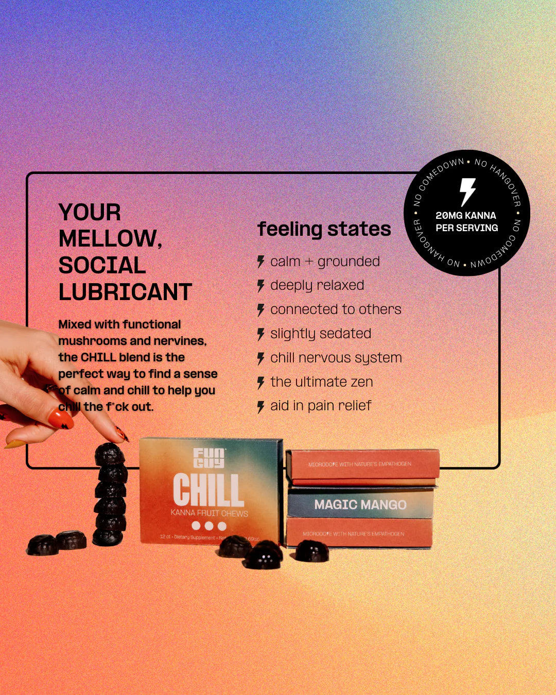 Fun Guy Chill Kanna Fruit Chews