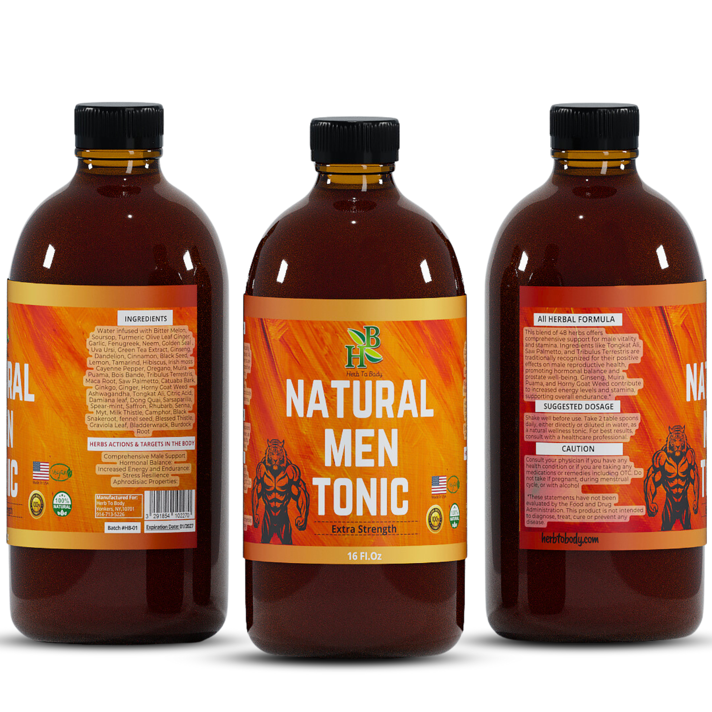 Natural Men Tonic (Extra Strength) 16oz