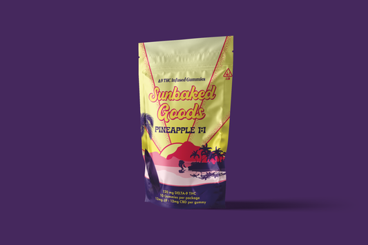 Sunbaked Goods/D9-CBD Gummies/ Pineapple Beach 2ct